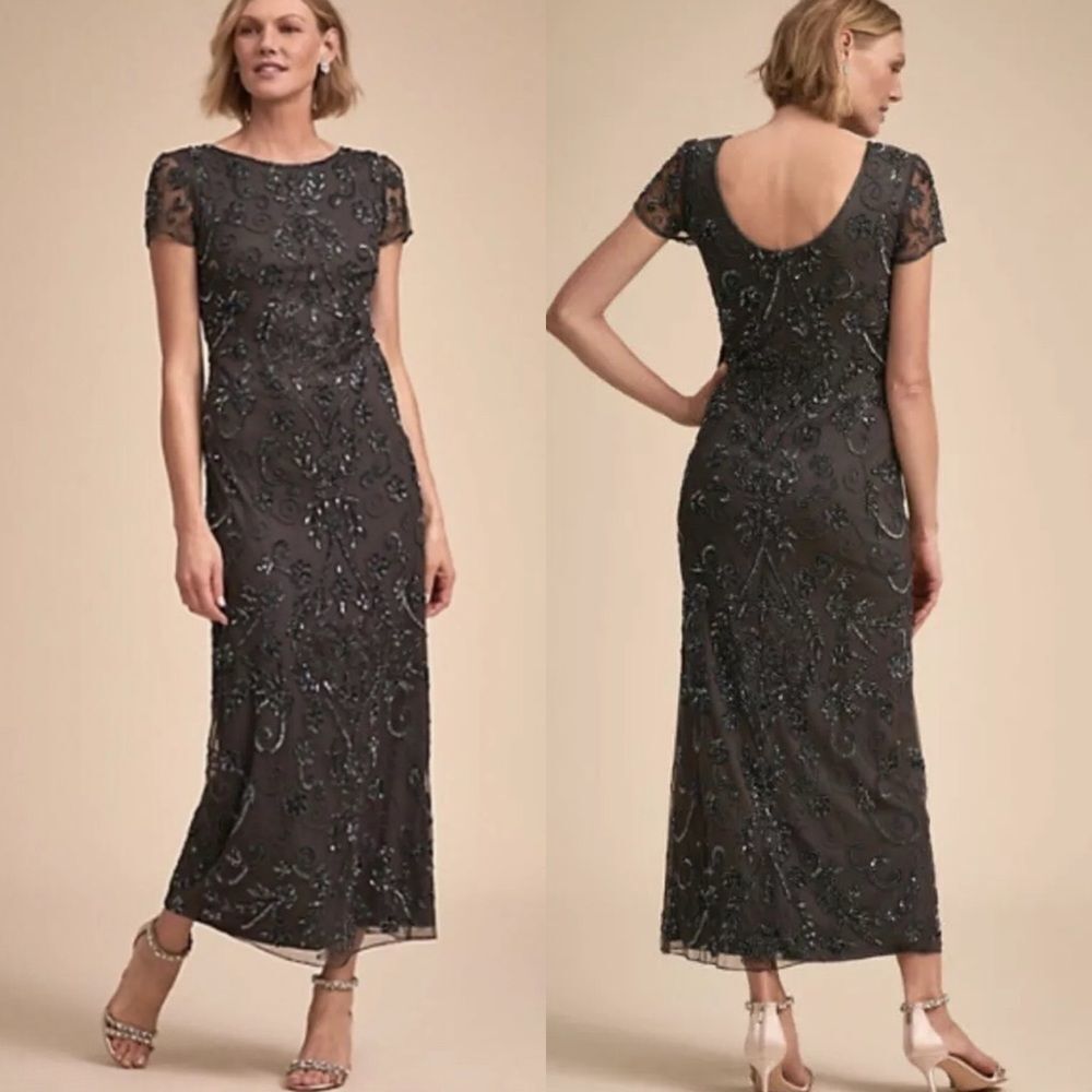 NWT BHLDN Easton Gray Maxi Dress Size 0